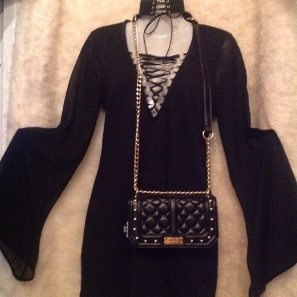 Forever 21 Black Lace Up Dress - Picture 3 of 7